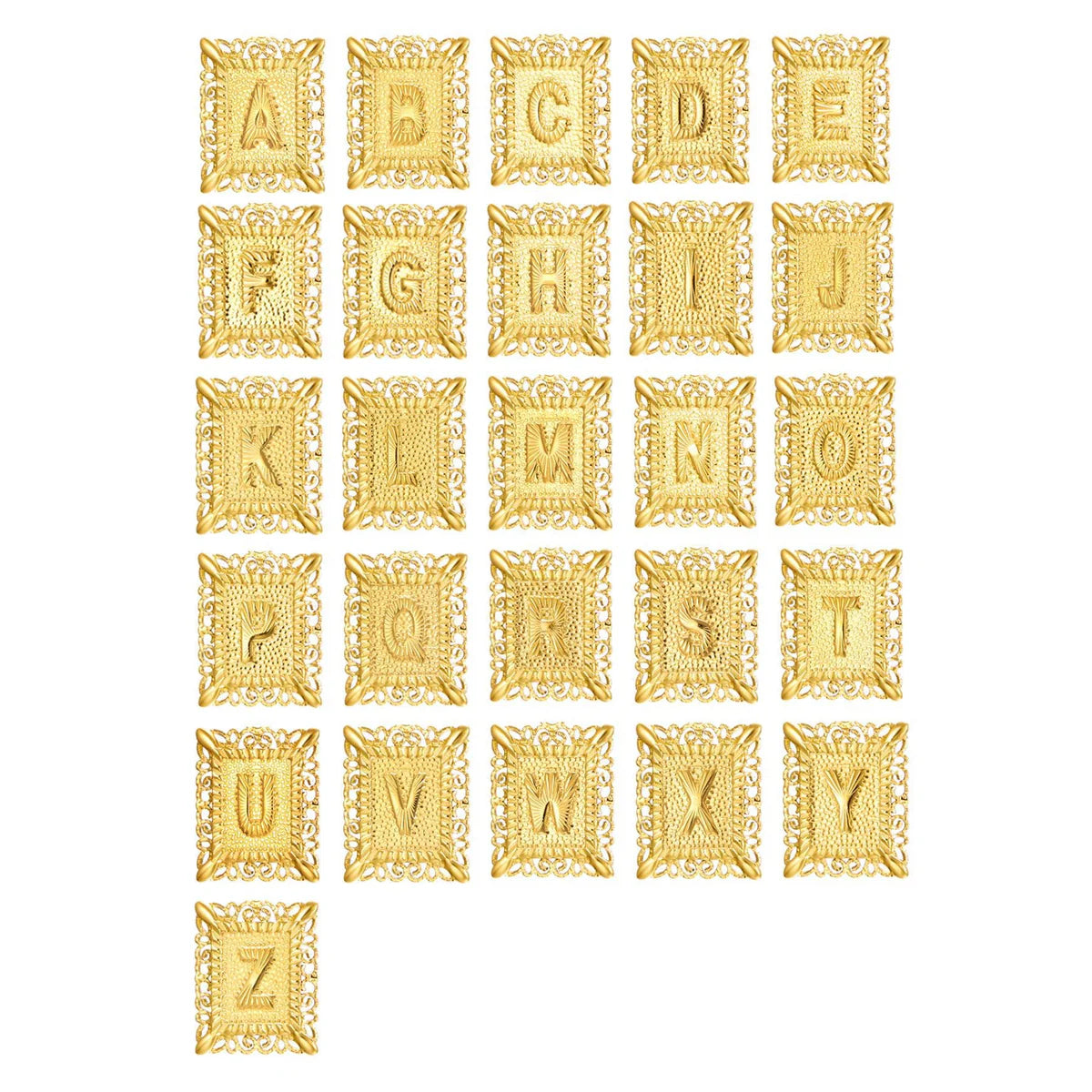 2er-Set 14k Halsketten mit Initiale und Kreuz
